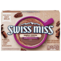 Swiss Miss Simply Cocoa Hot Cocoa Mix, Dark Chocolate Flavor, 8 Each