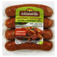 Johnsonville Sausage, Chicken, 3 Cheese Italian Style, 12 Ounce