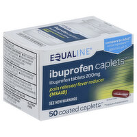 Equaline Ibuprofen, 200 mg, Coated Caplets, 50 Each