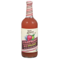 Tres Agaves Margarita/Daiquiri Mix, Organic, Strawberry, 33.8 Fluid ounce