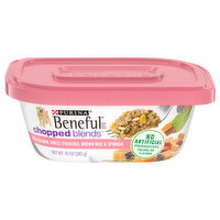 Beneful Chopped Blends Dog Food, with Salmon, Sweet Potatoes, Brown Rice & Spinach, 10 Ounce