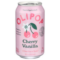 Olipop Soda, Cherry Vanilla, 12 Fluid ounce