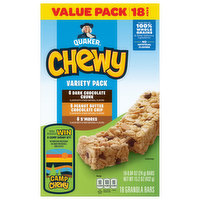 Quaker Oats Chewy Granola Bars, Variety Pack, Value Pack, 18 Each