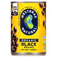 Westbrae Natural Black Beans, Organic, 15 Ounce