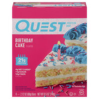 Quest Protein Bar, Birthday Cake Flavor, 4 Each