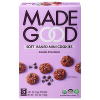 MadeGood Mini Cookies, Soft Baked, Double Chocolate, 5 Each