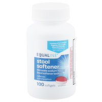 Equaline Stool Softener, Softgels, 100 Each