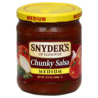 Snyder's Salsa, Chunky, Medium, 15.5 Ounce