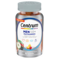 Centrum MultiGummies, Men 50+, Gummies, Assorted Natural Fruit Flavors, 80 Each