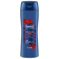 Suave Men Body Wash + Face Wash, Energizing Sport, 15 Fluid ounce