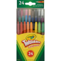 Crayola Crayons, Mini, Nontoxic, 3+, 24 Each