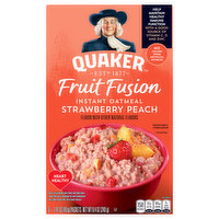 Quaker Fruit Fusion Instant Oatmeal, Strawberry Peach, 6 Each