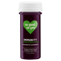 So Good So You Probiotic Juice Shot, Elderberry Blood Orange, Immunity, 1.7 Fluid ounce