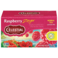 Celestial Seasonings Herbal Tea, Caffeine Free, Raspberry Zinger, 1.6 Ounce