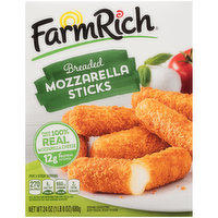 Farm Rich Breaded Mozzarella Sticks, 24 Ounce