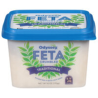 Odyssey Cheese, Feta, Traditional, Crumbled, 6 Ounce