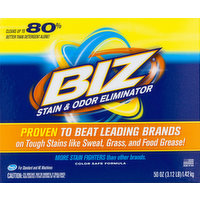 BIZ Stain & Odor Eliminator, HE, 50 Ounce