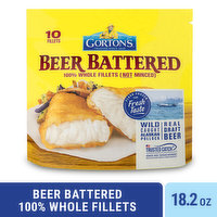 Gorton's Fish Fillets, Beer Battered, 10 Each