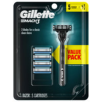 Gillette  Mach 3 Razor, Value Pack, 1 Each