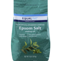Equaline Epsom Salt, Eucalyptus & Spearmint Scented, 3 Pound