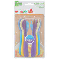 Munchkin Color Reveal Utensils, Toddler, 12 M+, 6 Each