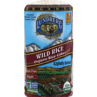 Lundberg Rice Cakes, Organic, Wild Rice, Lightly Salted, 8.5 Ounce