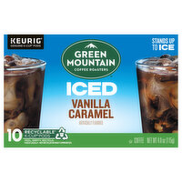 Green Mountain Coffee Roasters Coffee, Iced, Vanilla Caramel, K-Cup Pods, 4 Ounce