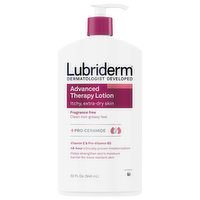 Lubriderm Lotion, Advanced Therapy, Fragrance-Free, 32 Fluid ounce