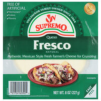 Supremo Cheese, Queso, Fresco, 8 Ounce