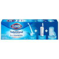 Clorox ToiletWand Toilet Cleaning Kit, 3-in-1 Starter Kit, 1 Each