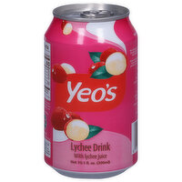 Yeo's Lychee Drink, with Lychee Juice, 10.1 Fluid ounce