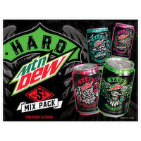 Mtn Dew Hard Malt Beverage, Zero Sugar, Mix Pack, 12 Each