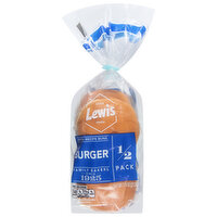 Lewis Bake Shop Burger Buns, 1/2 Pack, 7.5 Ounce