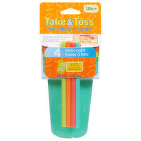 Take & Toss Straw Cups, 10 Ounces, 4 Each