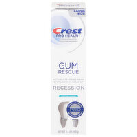 Crest Pro-Health Toothpaste, Fluoride, Gum Rescue, Recession, Soothing Cleanse, Large Size, 4.6 Ounce