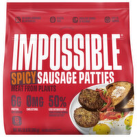 Impossible Sausage Patties, Spicy, 12.8 Ounce