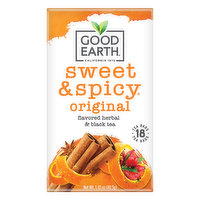 Good Earth Sweet & Spicy Original Herbal Tea 18 Count Tea Bags, 1.43 Ounce