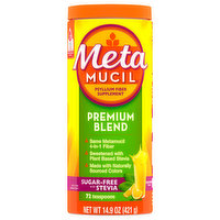 Metamucil Psyllium Fiber, Premium Blend, Orange, 14.9 Ounce