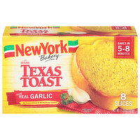 New York Bakery Texas Toast, Garlic, Slices, 8 Each