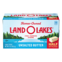 Land O Lakes Unsalted Half Sticks Butter, 1 Pound