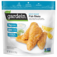 Gardein Vegan Frozen Golden Plant-Based Fishless Filets, 10.1 Ounce