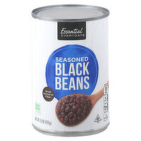 Essential Everyday Black Beans, Seasoned, 15 Ounce