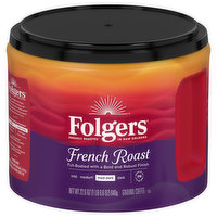Folgers Coffee, Ground, Med-Dark, French Roast, 22.6 Ounce