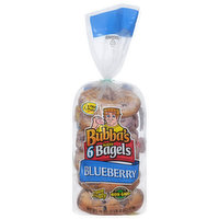 Bubba's Bagels, Blueberry, Sliced, 6 Each