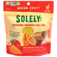 Solely Dried Fruit, Organic Mango Halves, 8 Ounce