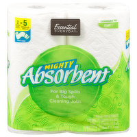 Essential Everyday Paper Towel, Mighty Absorbent, 2-Ply, Multi Size, 2 Each