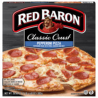 Red Baron Pizza, Classic Crust, Pepperoni, 20.6 Ounce