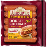 Johnsonville Double Cheddar Smoked Sausage, 14 Ounce