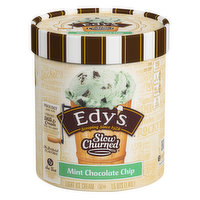 Edy's Slow Churned Slow Churned Mint Chocolate Chip Light Ice Cream, 1.41 Litre