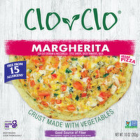 Clo-Clo Vegan Pizza, Vegetable-Infused Crust, Margherita, 10.9 Ounce